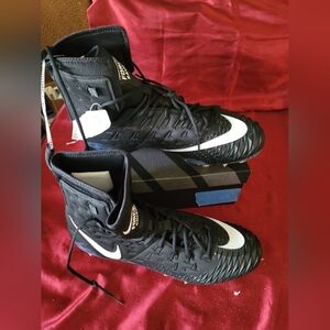 Size 17 Nike Force Savage Elite TD PROMO White/Black Football Cleats 918345-162
